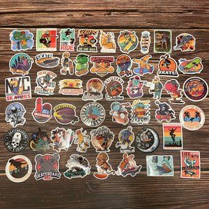 Skateboarding Stickers 50 PCS Waterproof and Vinyl Stickers (SKU: 24ST)